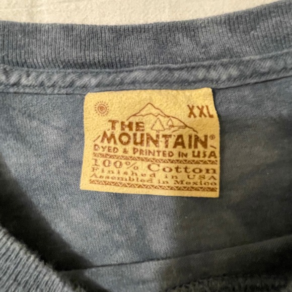 The Mountain Wolf Face Size XXL Graphic T Shirt Tie Dye USA Made - Picture 5 of 8